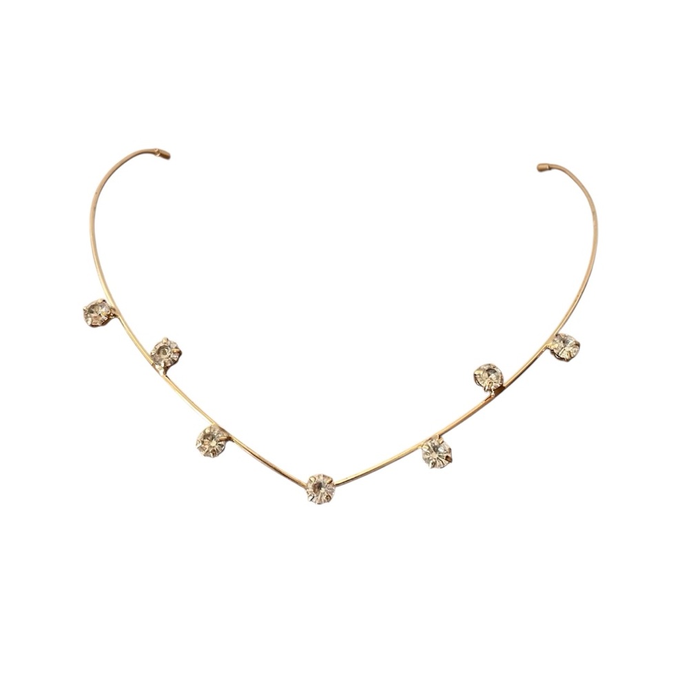 NEW Gold Plated Rhinestone Tiara Headband